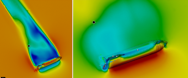 CFD simulation of Starship spacecraft's atmospheric reentry