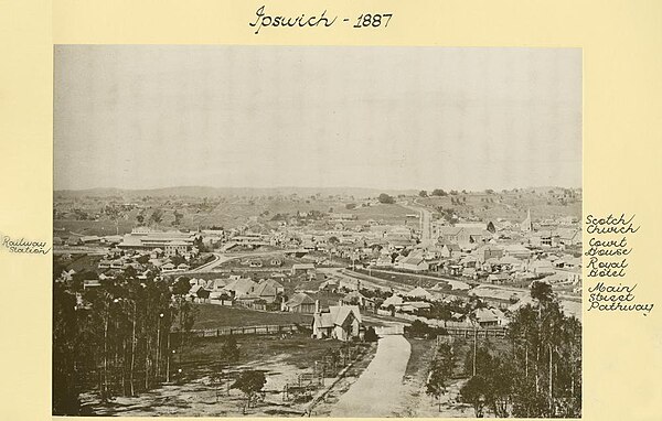 A view of Ipswich in 1887