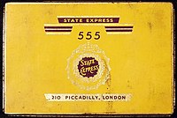 Old tin of State Express 555 State Express 555 cigarettes tin.JPG