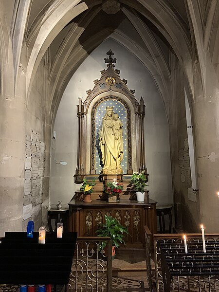 File:Statue Vierge Enfant Église St Germain Auxerrois Fontenay Bois 1.jpg