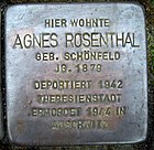Stolpersteine Dortmund Sölder Kirchweg 27 Agnes Rosenthal.jpg