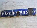 Street sign Fischergasse (Flensburg), picture 002.JPG