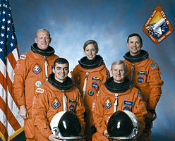 v.l.n.r. Charles Gemar, Andrew Allen, Marsha Ivins, John Casper, Pierre Thuot