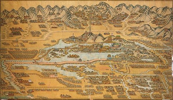 Pictorial plan of the Summer Palace, c. 1888.