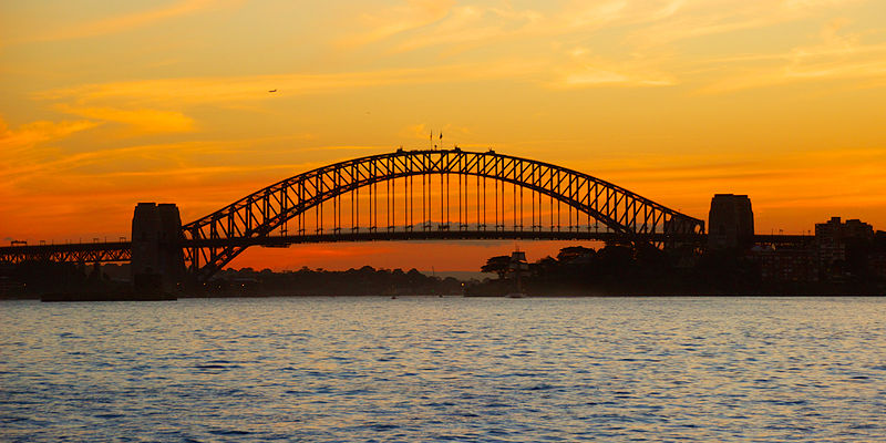 File:Sydney harbour bridge at sunset.jpg