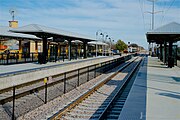 TEXRail Grapevine-Main Street station, December 2018.