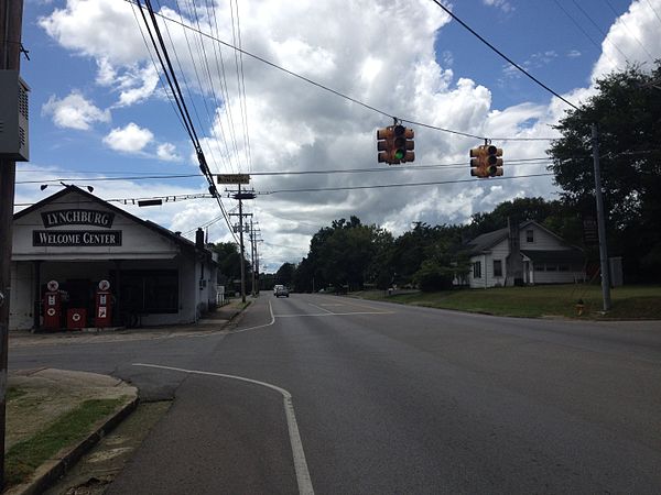 SR 55 westbound in Lynchburg