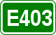 European route E403