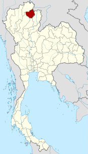 Ligging van de provincie Phayao