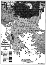 Distribution of the Balkan peoples in 1911, Encyclopedia Britannica