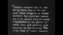 Soubor: Modrý pták (1918). Web