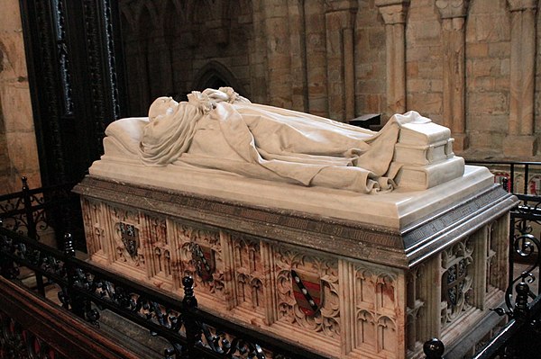 The grave of Bishop Joseph Barber Lightfoot, Durham Cathedral