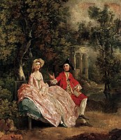 Thomas Gainsborough - Conversation in a Park (1746)