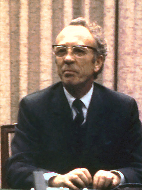 Tommy Douglas, leader of the NDP from 1961 to 1971