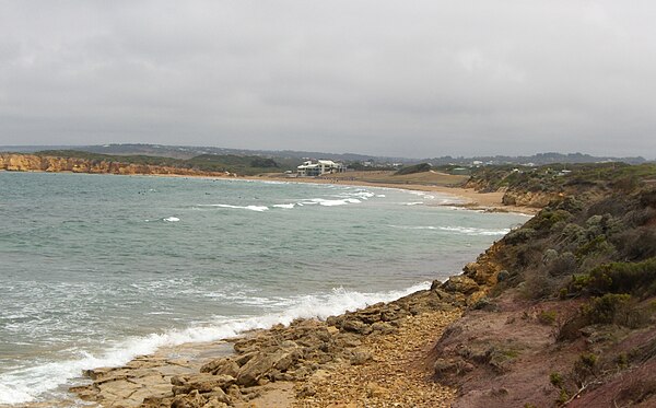 View from Point Danger, looking towards the Torquay surf beach