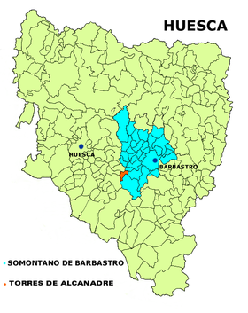 Localização de Torres de Alcanadre