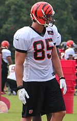 Eifert at Bengals training camp Tyler Eifert 2013.jpg