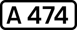 <span class="mw-page-title-main">A474 road</span> Road in south Wales