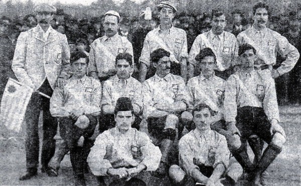 Uruguay before its first official match v Argentina, 20 July 1902