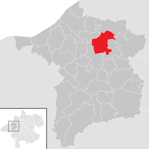 Location of the municipality of Utzenaich in the Ried im Innkreis district (clickable map)