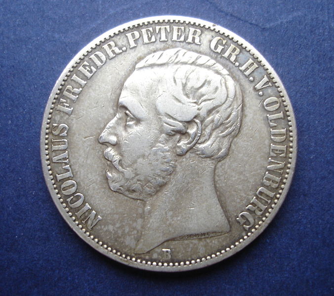 File:Vereinstaler Oldenburg 1860 obverse.jpg