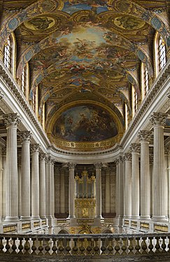 Koninklijke Kapel in Versailles.  1689-1708  Interieur.  Architecten J. Hardouin-Mansart en Robert de Côtes