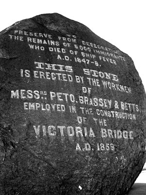 When they were building Victoria Bridge (Montr...