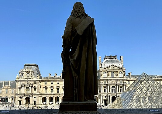 View from the Le Café Richelieu at the Louvre, Paris