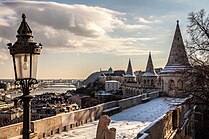 Views from Fisherman's Bastion toward south. - Budapest, Hungary. - 62 365² Observador (8262965486).jpg