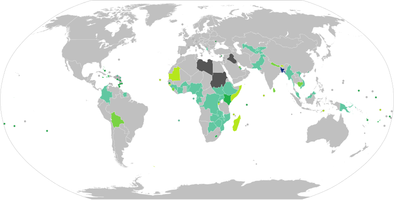 Visa requirements for Bangladeshi citizens holding ordinary passports
.mw-parser-output .legend{page-break-inside:avoid;break-inside:avoid-column}.mw-parser-output .legend-color{display:inline-block;min-width:1.25em;height:1.25em;line-height:1.25;margin:1px 0;text-align:center;border:1px solid black;background-color:transparent;color:black}.mw-parser-output .legend-text{}
Bangladesh
Visa not required
eVisa
Visa on arrival
Visa available both on arrival or online
Visa required
Admission refused Visa Requirements for Bangladeshi Citizens.svg