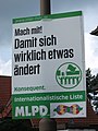 Wahlplakat der Marxistisch-Leninistischen Partei Deutschlands (MLPD) zur Bundestagswahl 2017