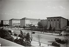 Main facade of the National Museum, 1938 Warsaw 1938.jpg