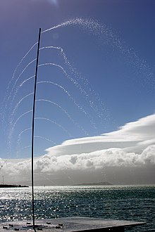 Image of Water Whirler on the Wellington waterfront in action