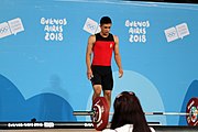 Deutsch: Gewichtheben bei den Olympischen Jugendspielen 2018; Tag 2, 10. Oktober 2018; Jungen 62 kg English: Weightlifting at the 2018 Summer Youth Olympics at 8 October 2018 – Boys' 62 kg