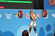 Deutsch: Gewichtheben bei den Olympischen Jugendspielen 2018; Tag 2, 10. Oktober 2018; Jungen 62 kg English: Weightlifting at the 2018 Summer Youth Olympics at 8 October 2018 – Boys' 62 kg