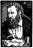 Autoportret Witolda Piekarskiego z herbem Rola