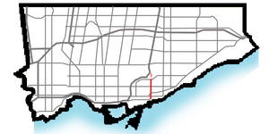 Woodbine Ave map (Toronto).png