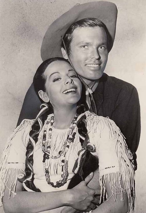 Hardin with Yvette Dugay in another publicity image for Bronco