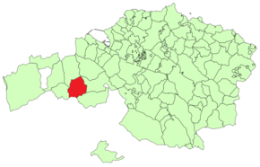 Localização do município de Zalla na Biscaia