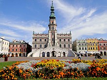 Zamosc in Poland is an example of a utopian ideal town. It was declared a UNESCO World Heritage Site in 1992 Zamosc. Ratusz..jpg