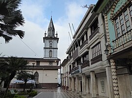 Central old town with church