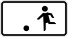 Zusatzzeichen 1010-10 - erlaubt Kindern, auch auf der Fahrbahn und dem Seitenstreifen zu spielen, StVO 1992.svg