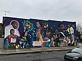 "A Little Help From Our Friends" (1966; Robert Hieronimus, muralist), Venable Avenue and Greenmount Avenue (southeast corner), Baltimore, MD 21218 (38847956870).jpg