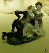 K. A. Somov.  Amantes.  1905. Fábrica Imperial de Porcelana