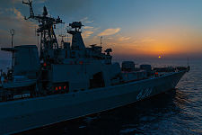 ספינת חיל הים הרוסי בחופי סוריה