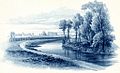 Malowany widok cmentarza Brompton i kanał 'Kensington' – William Cowen 1840