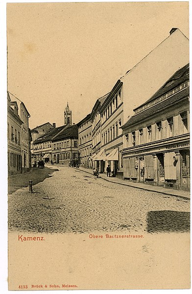 File:04113-Kamenz-1903-Obere Bautznerstraße-Brück & Sohn Kunstverlag.jpg