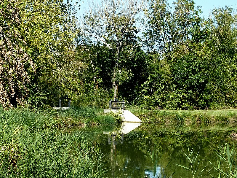 File:1048 - Canal de Charras écluse de la Tête de Loup - Breuil-Magné.jpg