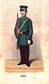 1857 getragene Uniform der Privilegierten Schützengesellschaft