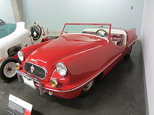 Skorpion från 1952 på LeMay, America's Car Museum i Tacoma, Washington, USA